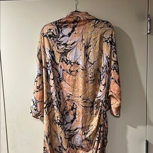 ASOS Curve Cream and Tan Maxi Dress